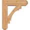 Ekena Millwork Merced Craftsman Smooth Bracket w/ Offset Brace, Western Red Cedar, 7 1/2"W x 26"D x 30"H BKT0806X26X30MRC04SWR - alternate 3
